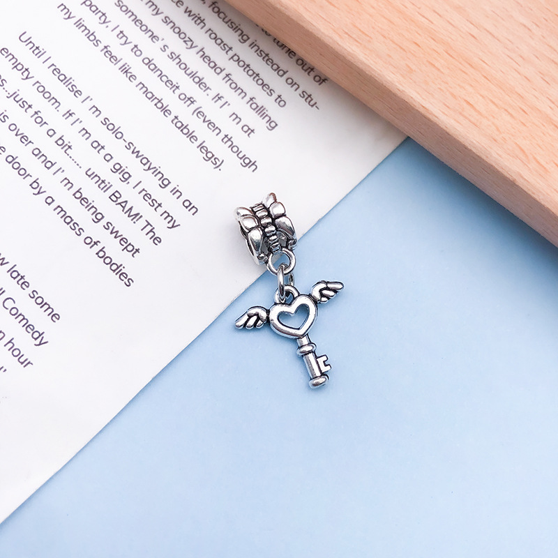 1 ancient silver wing key 16x26mm-11474/1.25g