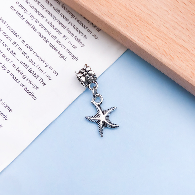 1 ancient silver starfish 14x29mm-11494/1.5g