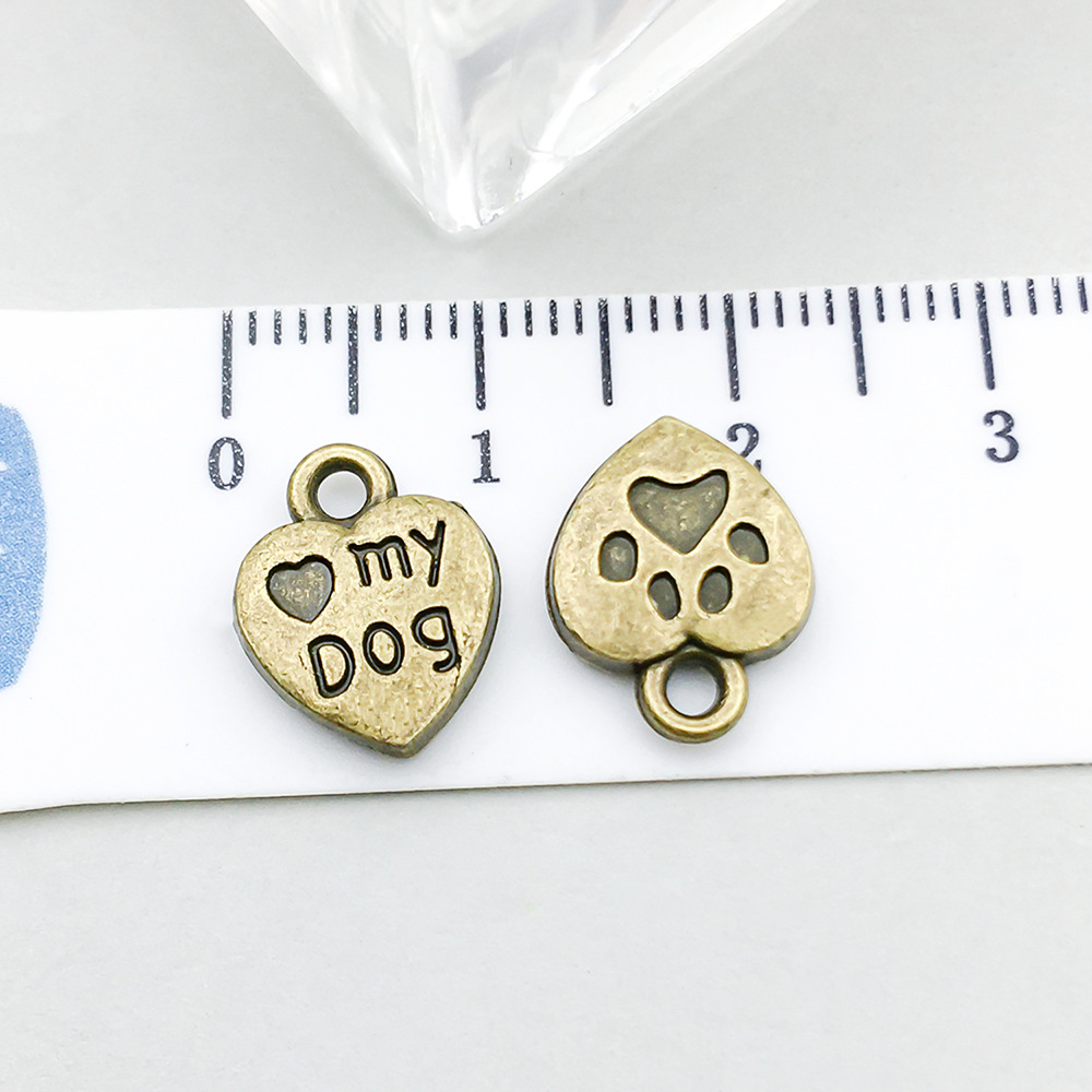 1 ancient green love letter 10*13mm-1.1g-5031