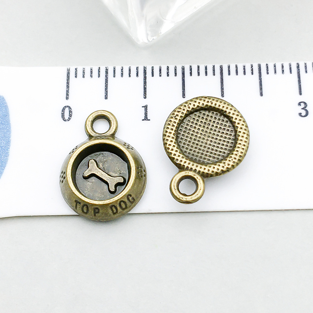 1 ancient green bone dog bowl 14*11mm-1g-20582