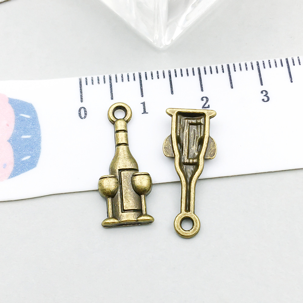 1 ancient green wine glass 9*21mm-0.7g-20769