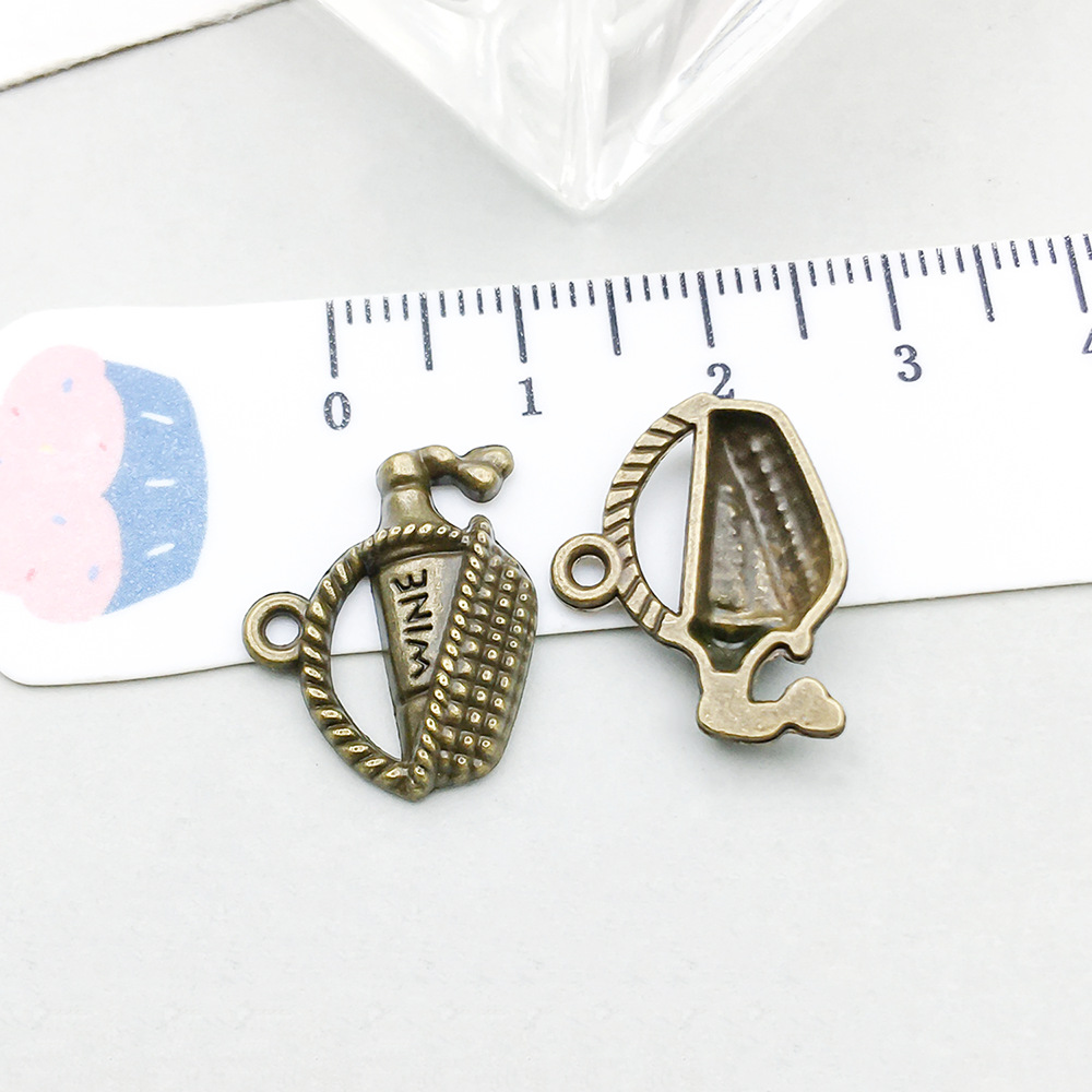 1 ancient green red wine basket 19*14mm-1.1g-20772