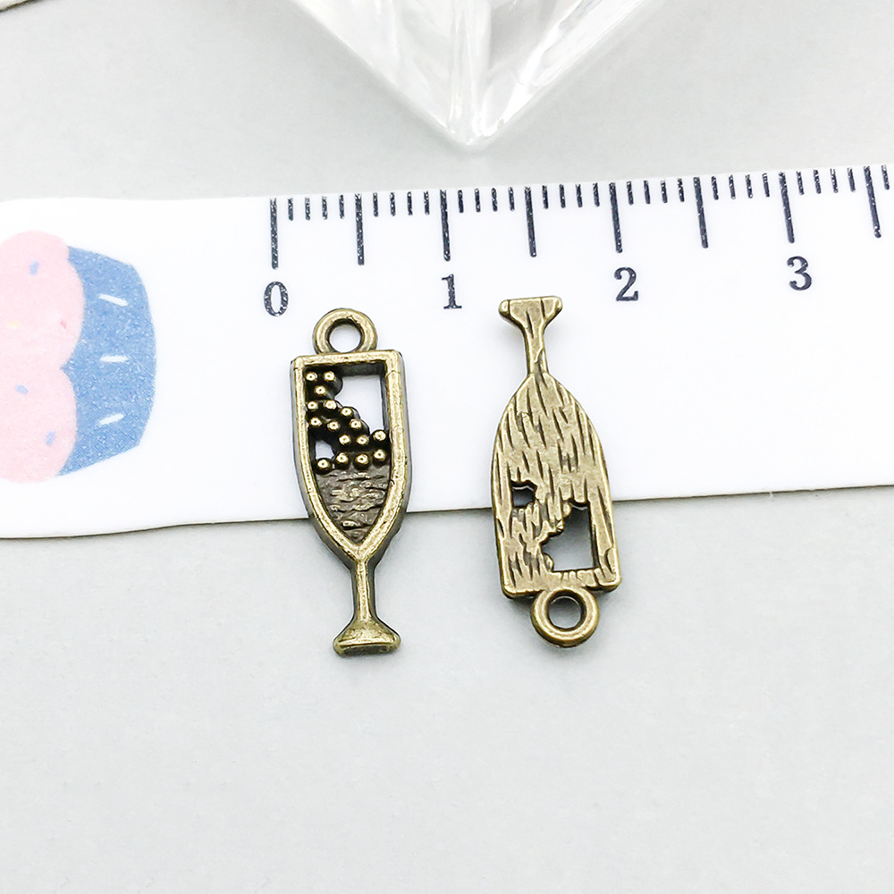 1 ancient green wine glass 6*20mm-0.7g-20780