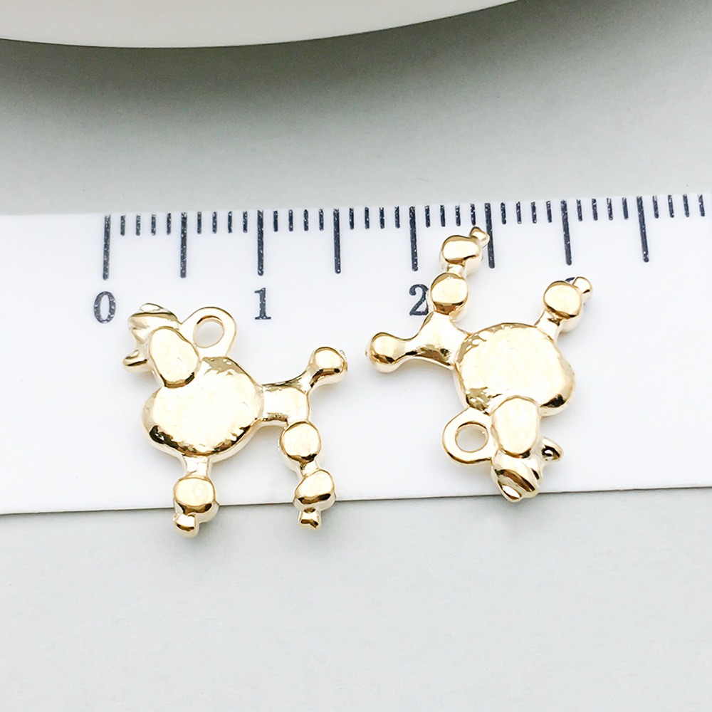 1 kc gold fried dog 15*14mm-1.4g-20525