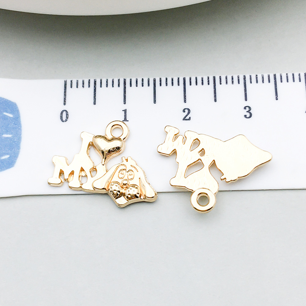 1 kc gold dog 14*18mm-0.9g-20527