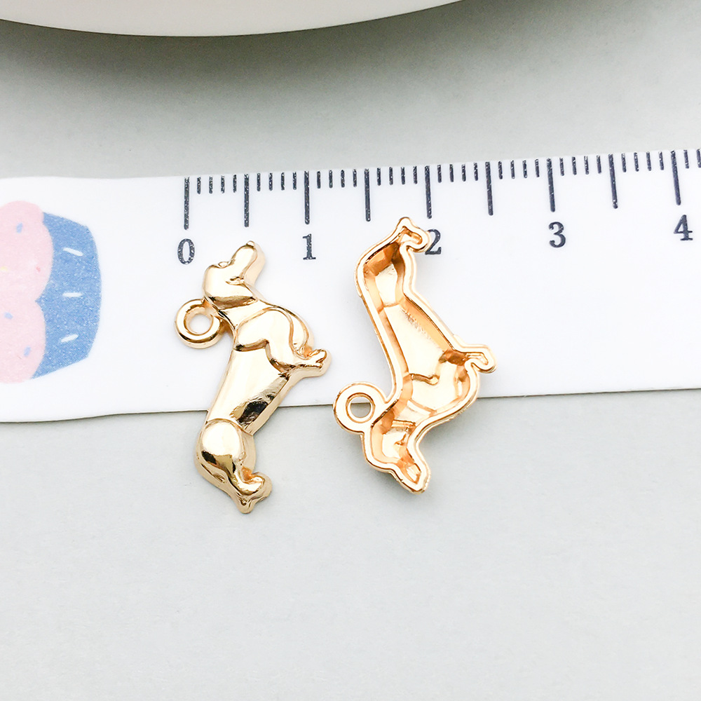 1 kc gold short leg dog 13*19mm-0.9g-20530