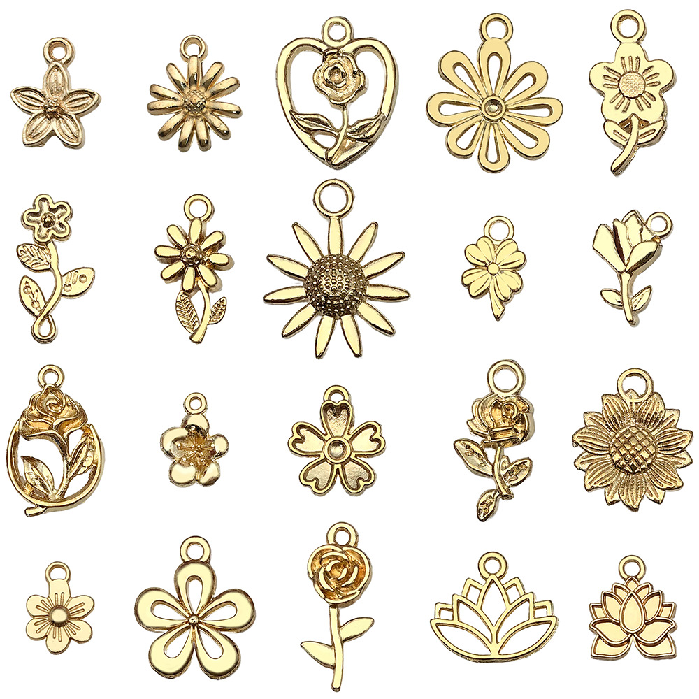 Mix 20pcs kc gold flower series-18.4g-sn878