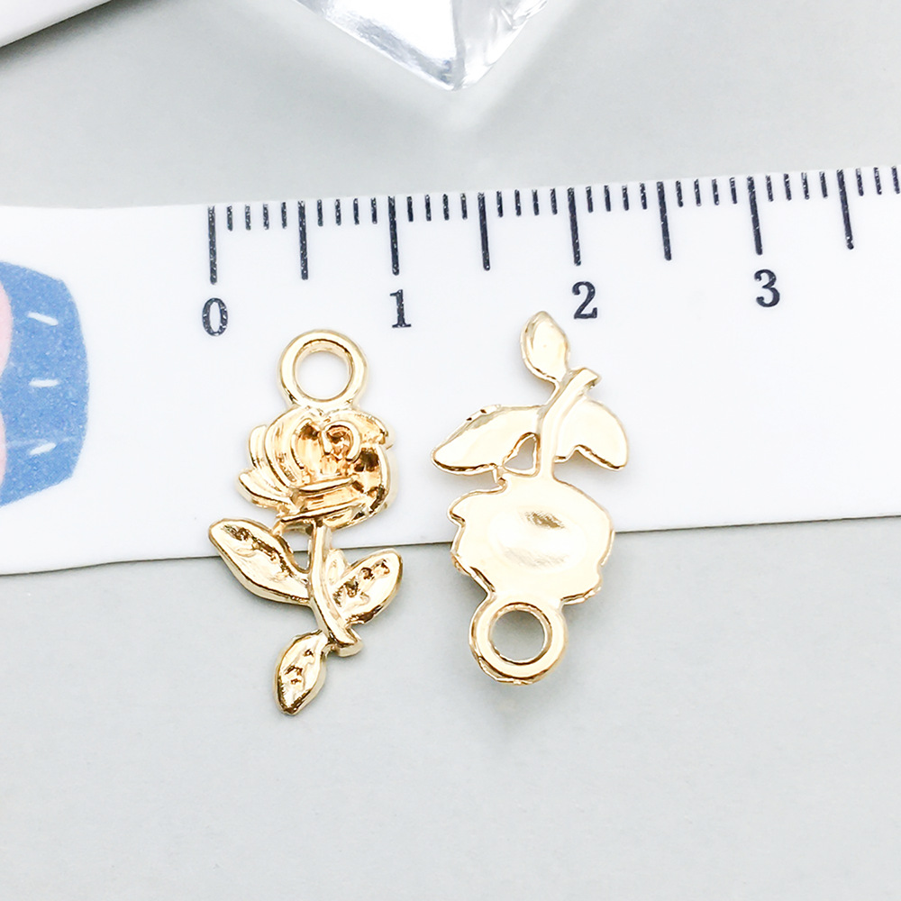 1 kc gold rose 21*10mm-0.7g-20503