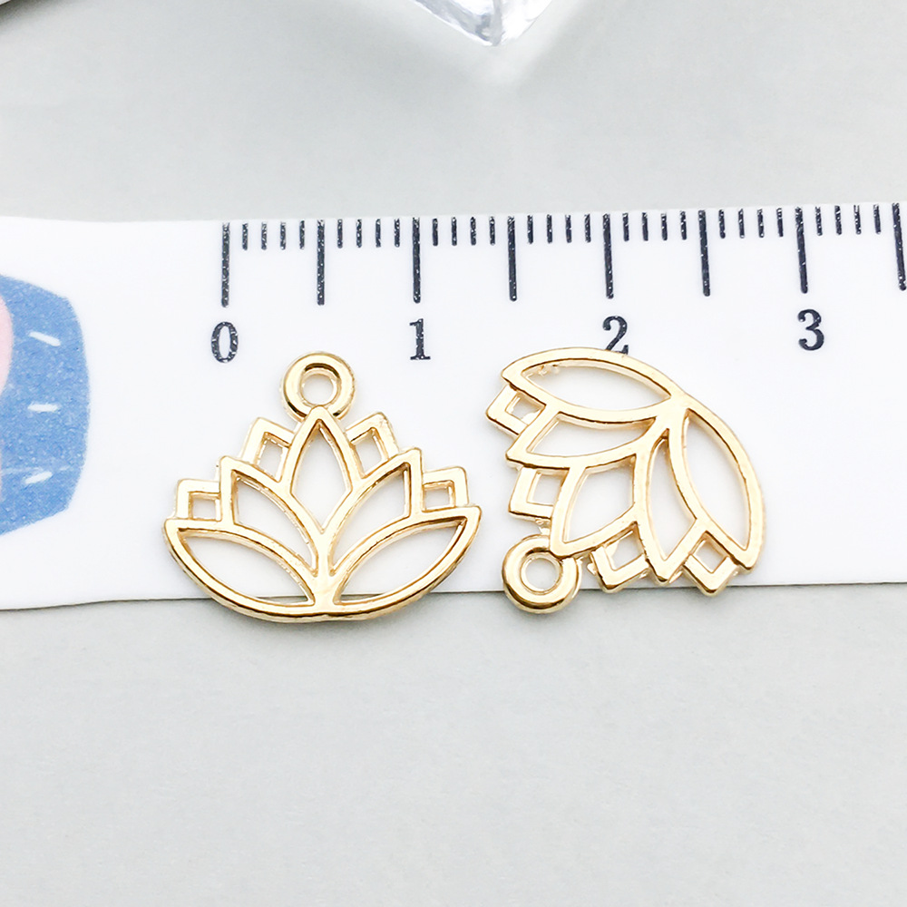 1 kc gold lotus 14*16mm-0.6g-20506