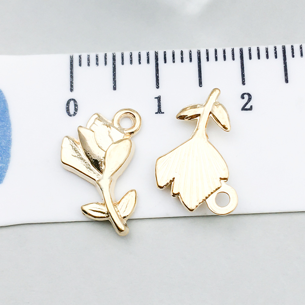 1 kc gold rose 15*10mm-0.7g-20509