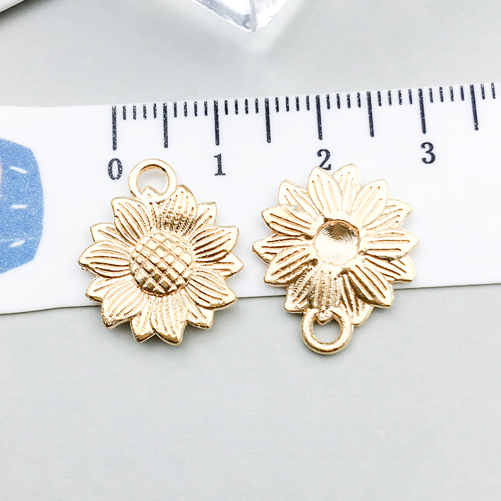 1 kc gold sunflower 18*15mm-1.4g-20511