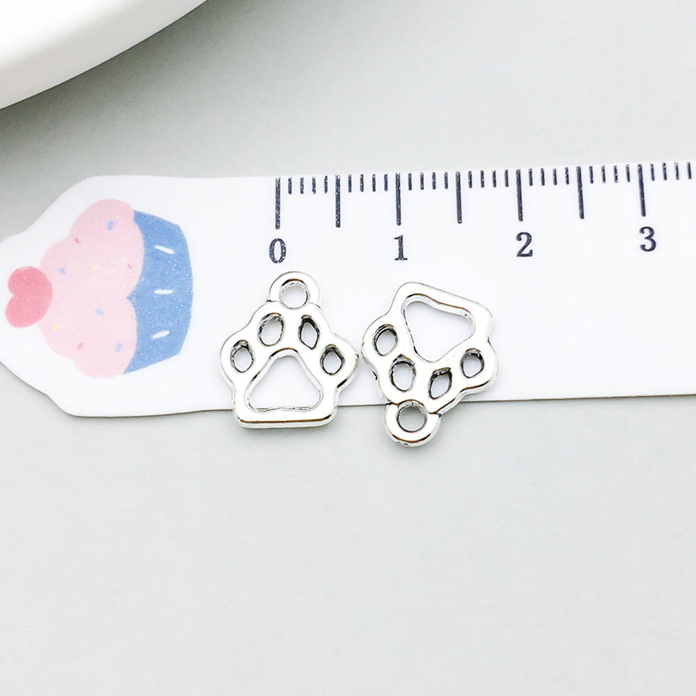 1 ancient silver cat claw 11*13mm-0.6g-9811