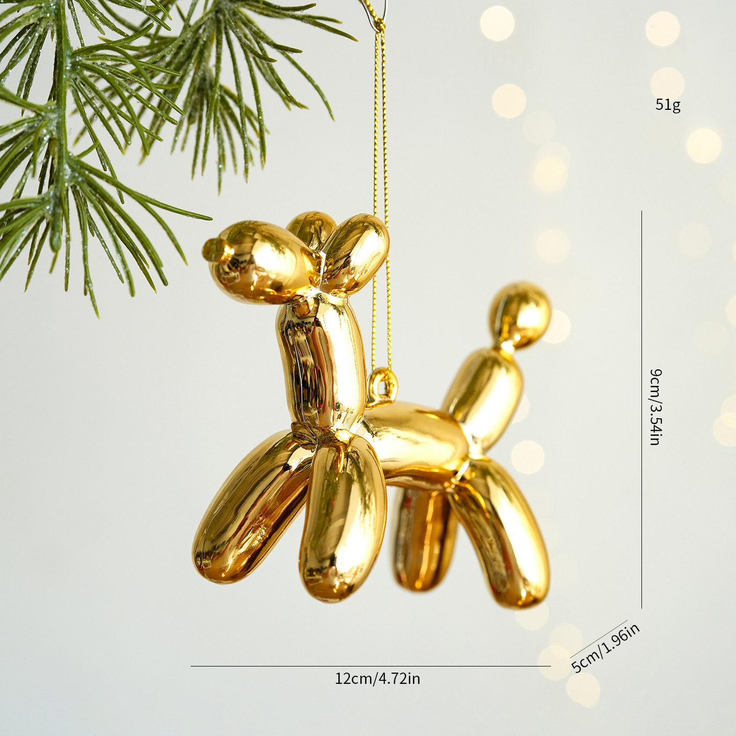 Golden balloon dog