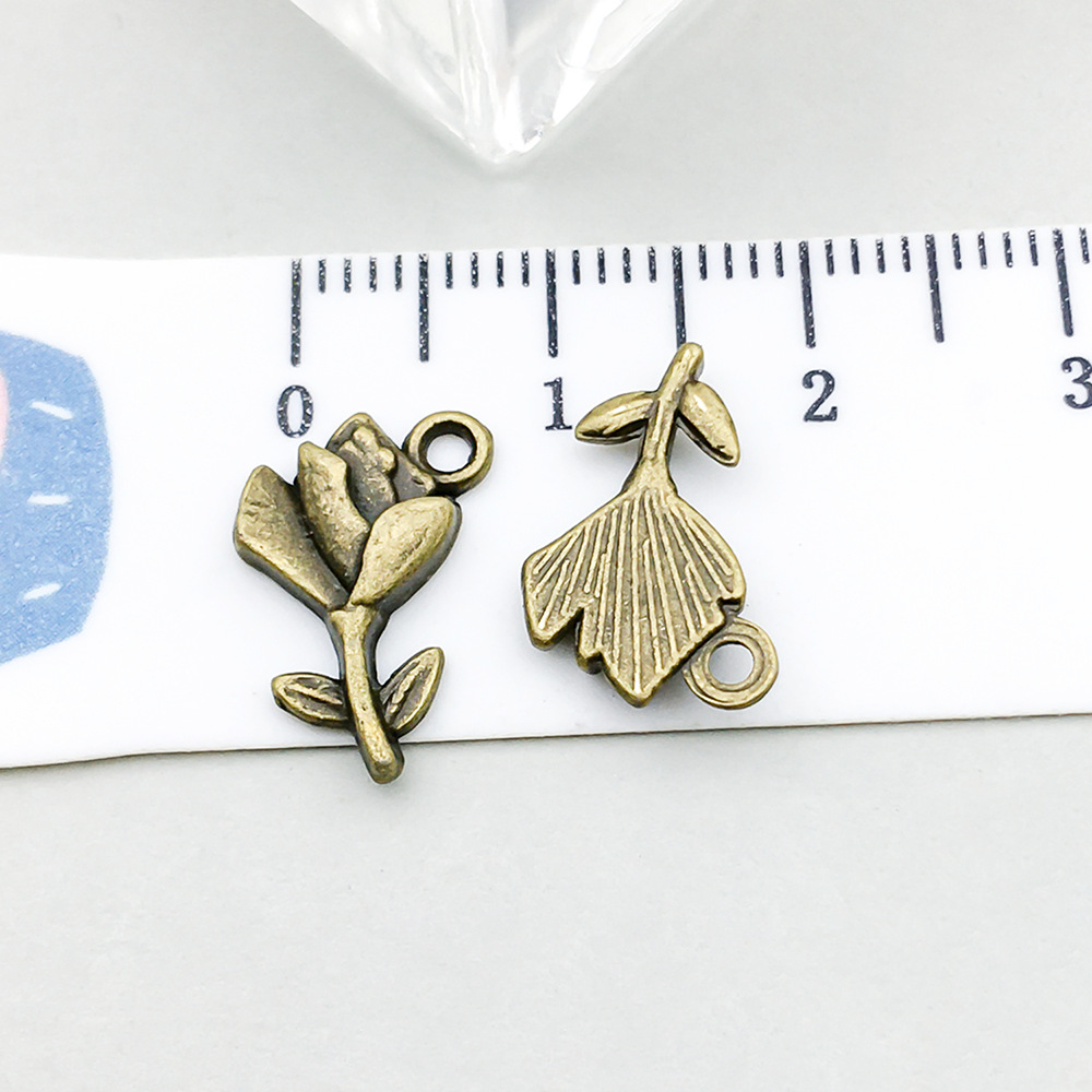 1 ancient green rose 15*10mm-0.7g-20495