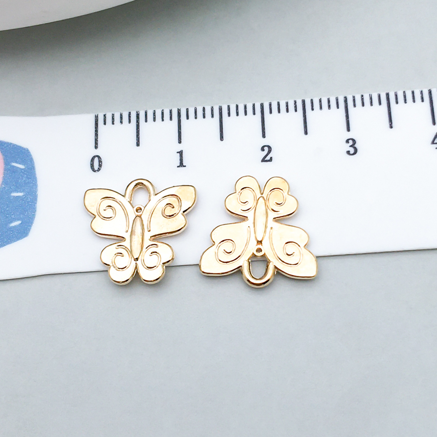 1 kc gold butterfly 13*13mm-0.7g-20140