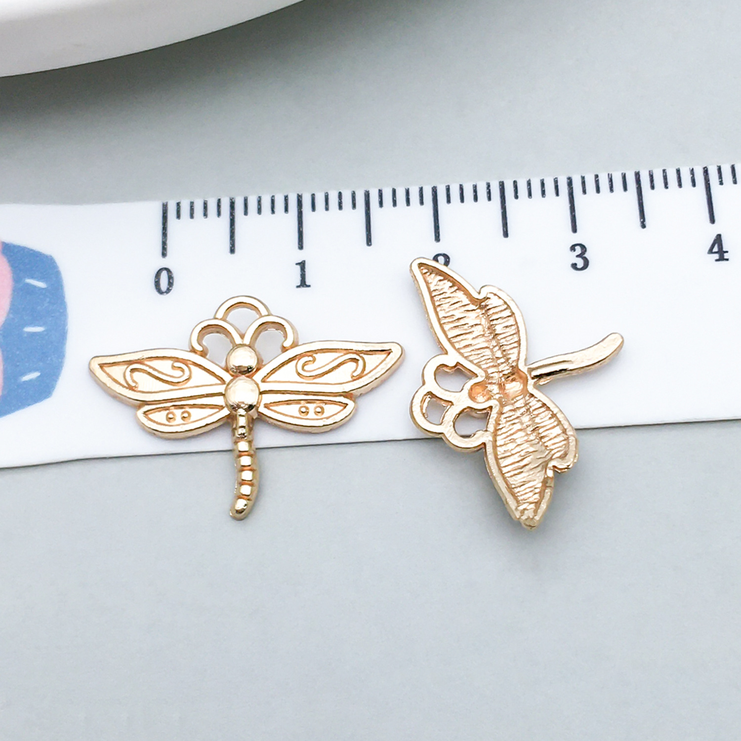 1 kc gold dragonfly 22*16mm-0.9g-20144