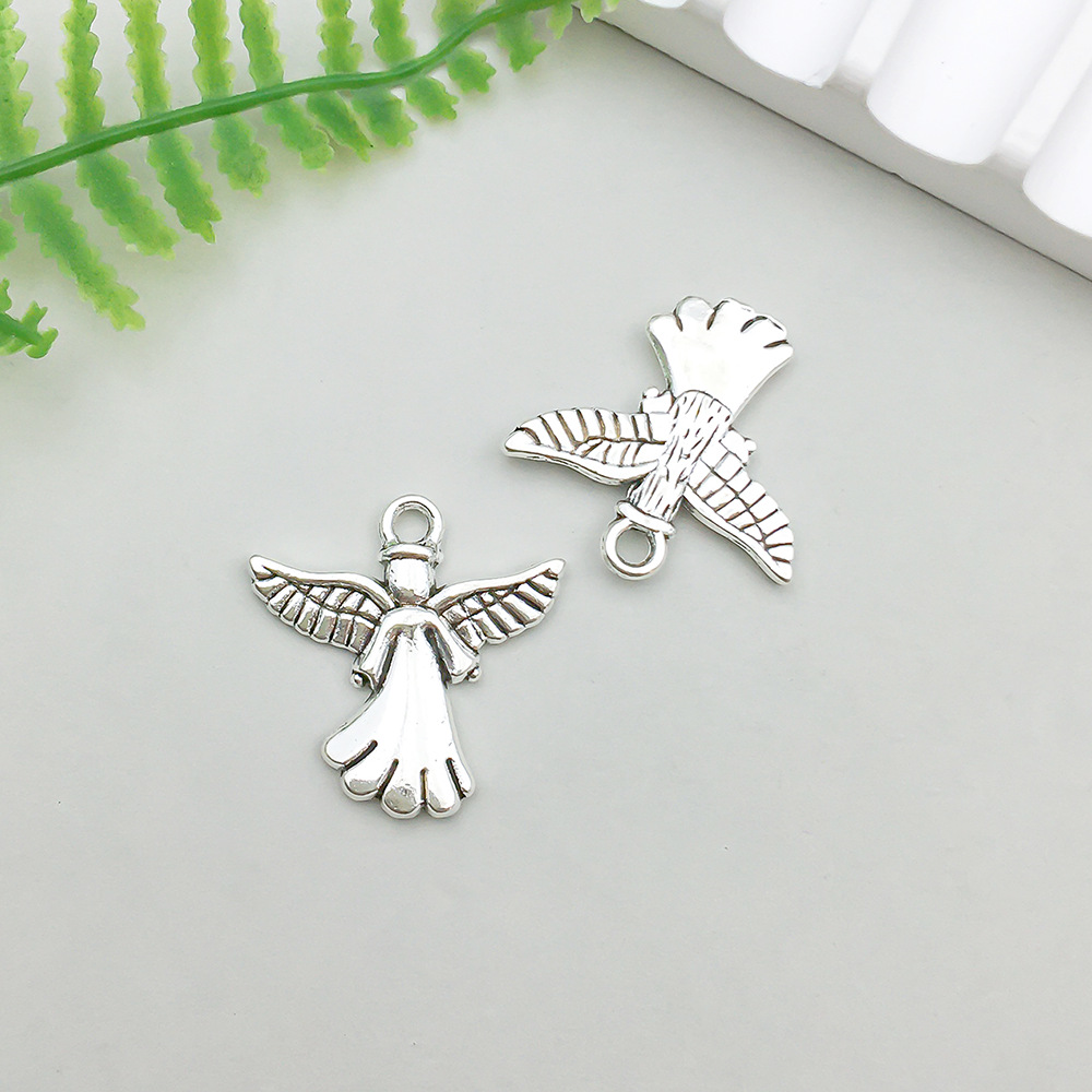 1 ancient silver angel 20*20mm-1.8g-11311