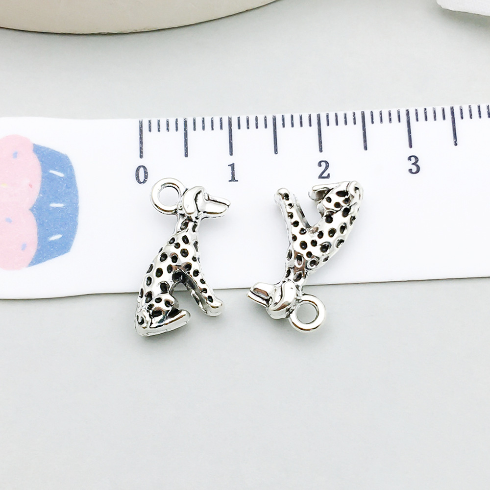 1 ancient silver puppy 13*17mm-1.2g-3344