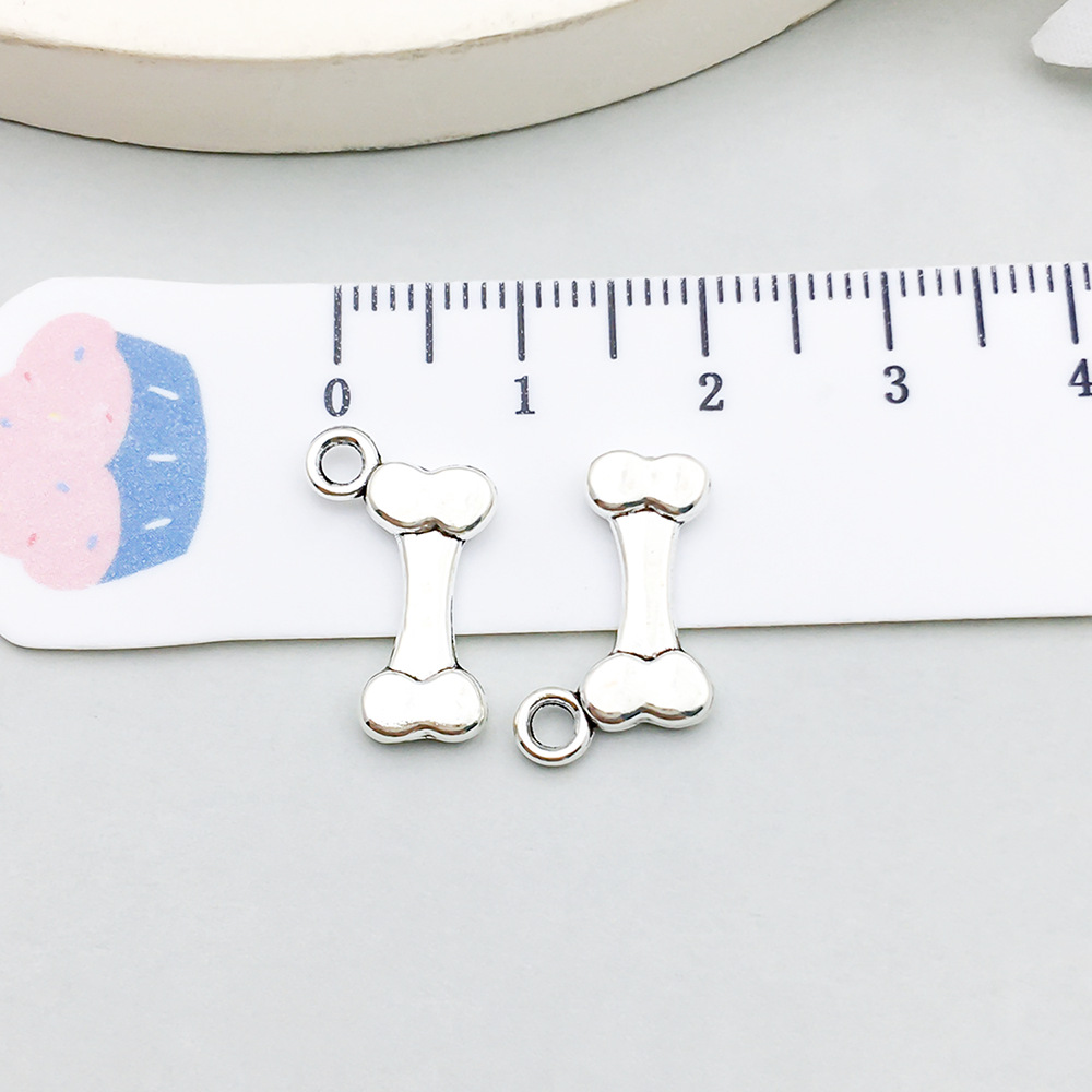 1 ancient silver bone 11*17mm-1g-9810