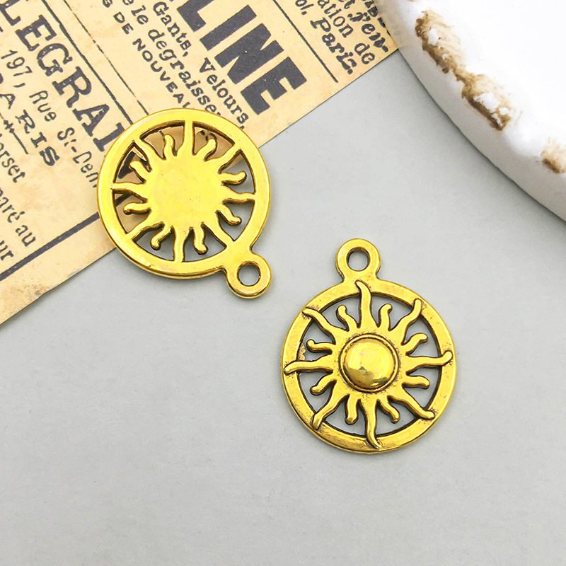 1 ancient golden sun 15*19mm-1.6g-10217