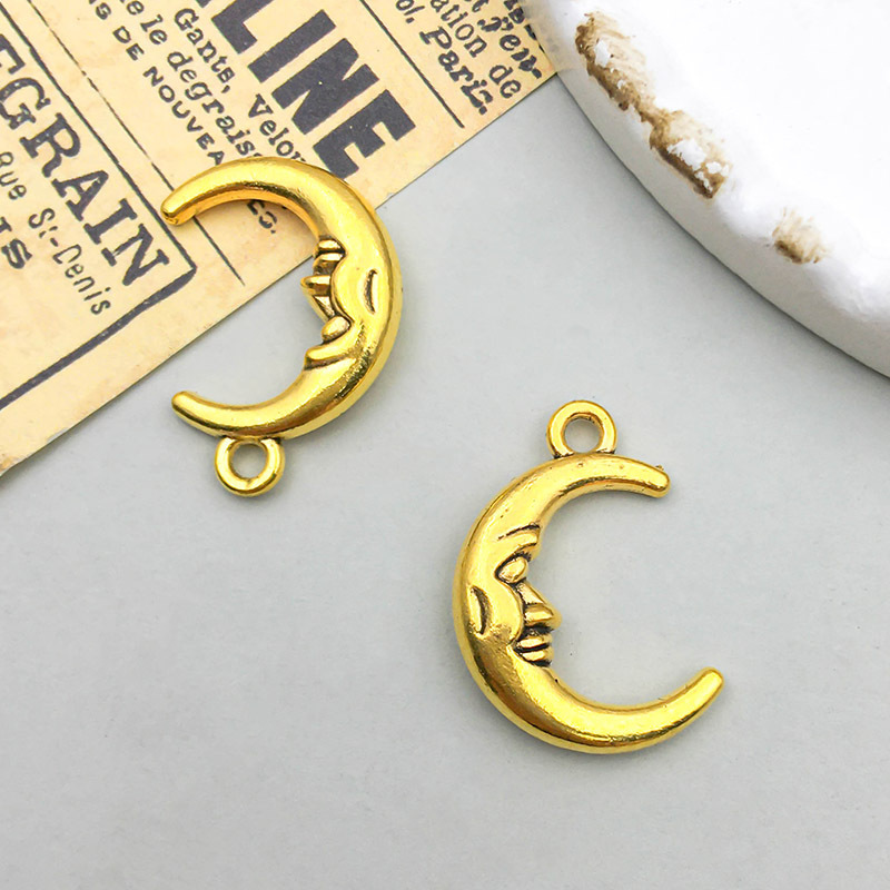 1 ancient gold moon 10*21mm-1.8g-13559