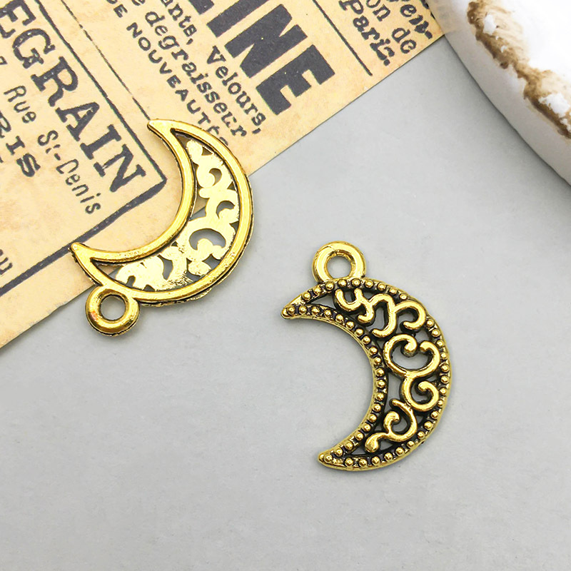 1 ancient gold moon 11*17mm-0.9g-13560