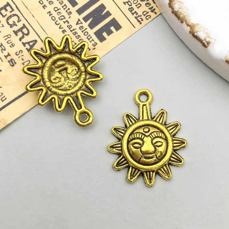 1 ancient golden sun 16*20mm-1.3g-13563