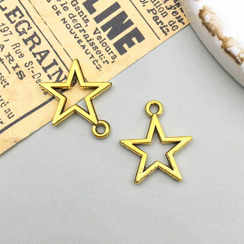 1 ancient gold star 13*15mm-0.6g-13567