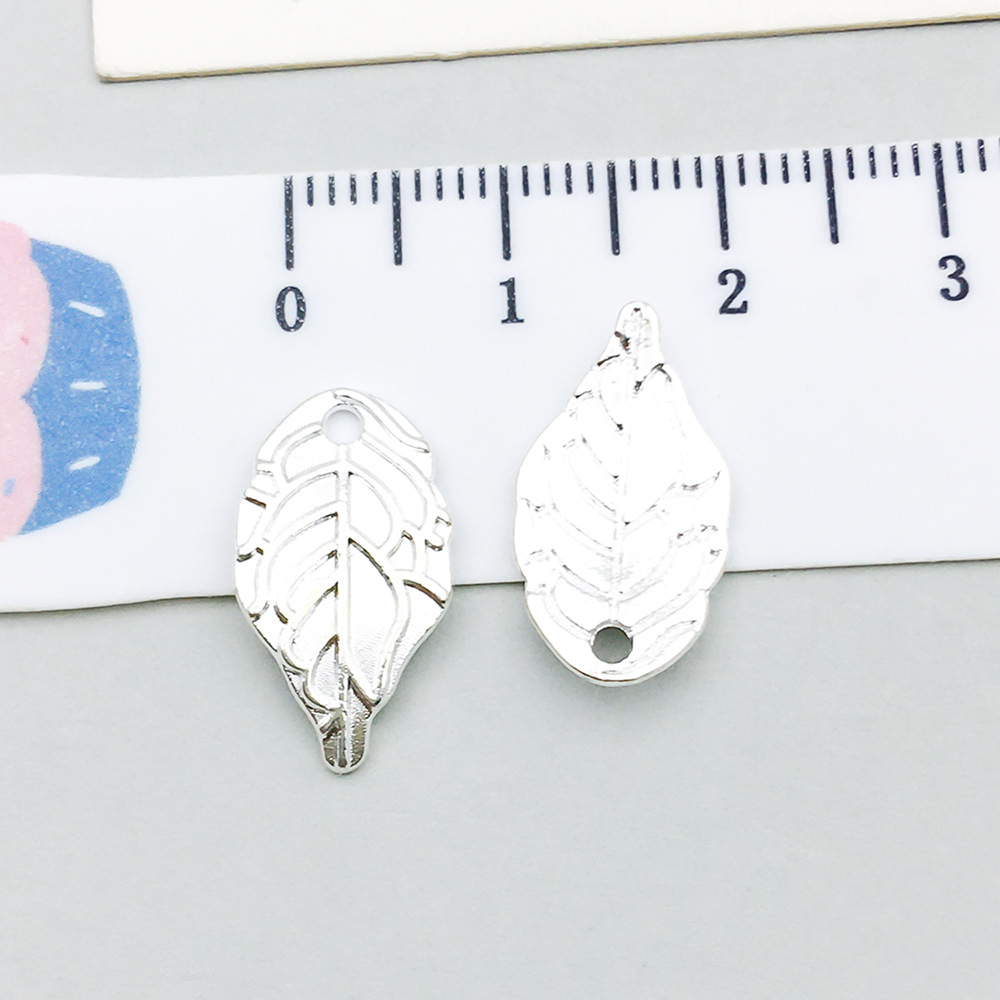 1 bright silver leaf 17*10mm