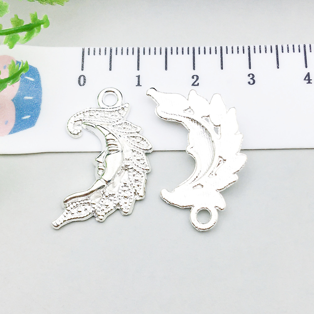 1 bright silver moon 17*28mm-1.4g-20847