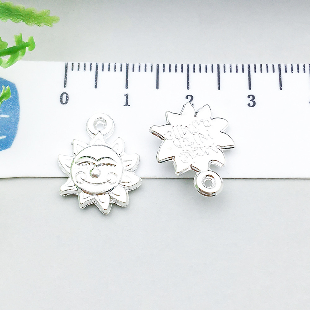 1 bright silver sun 13*17mm-1.4g-20852