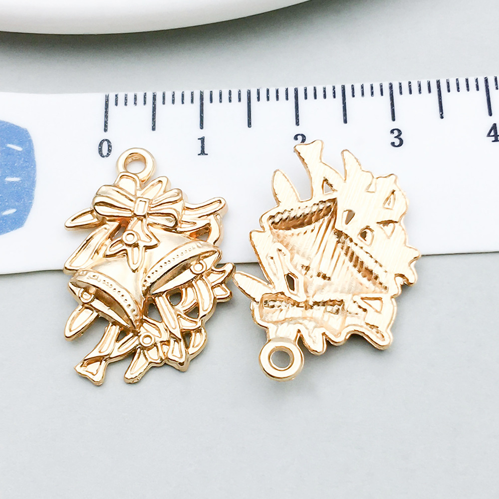 1 kc gold christmas bell 17*25mm-2g-18294