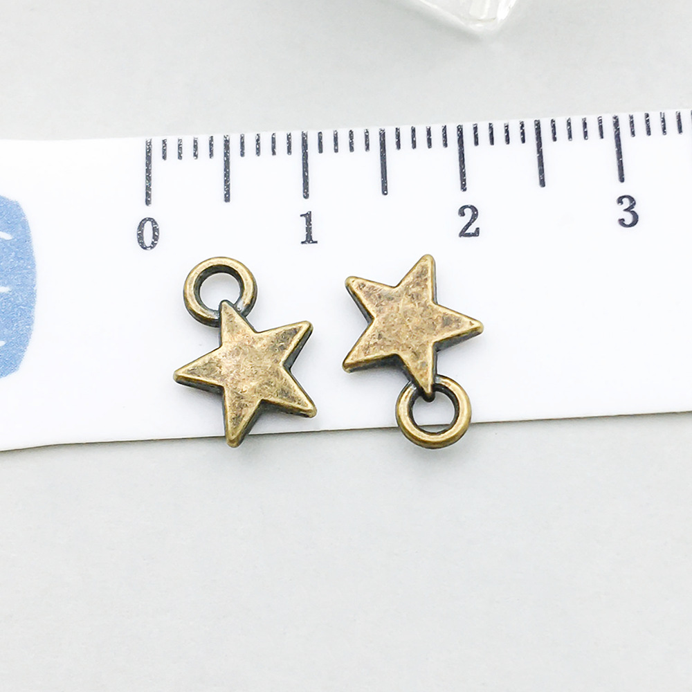 1 ancient green five-pointed star 9*12mm-0.5g-1540