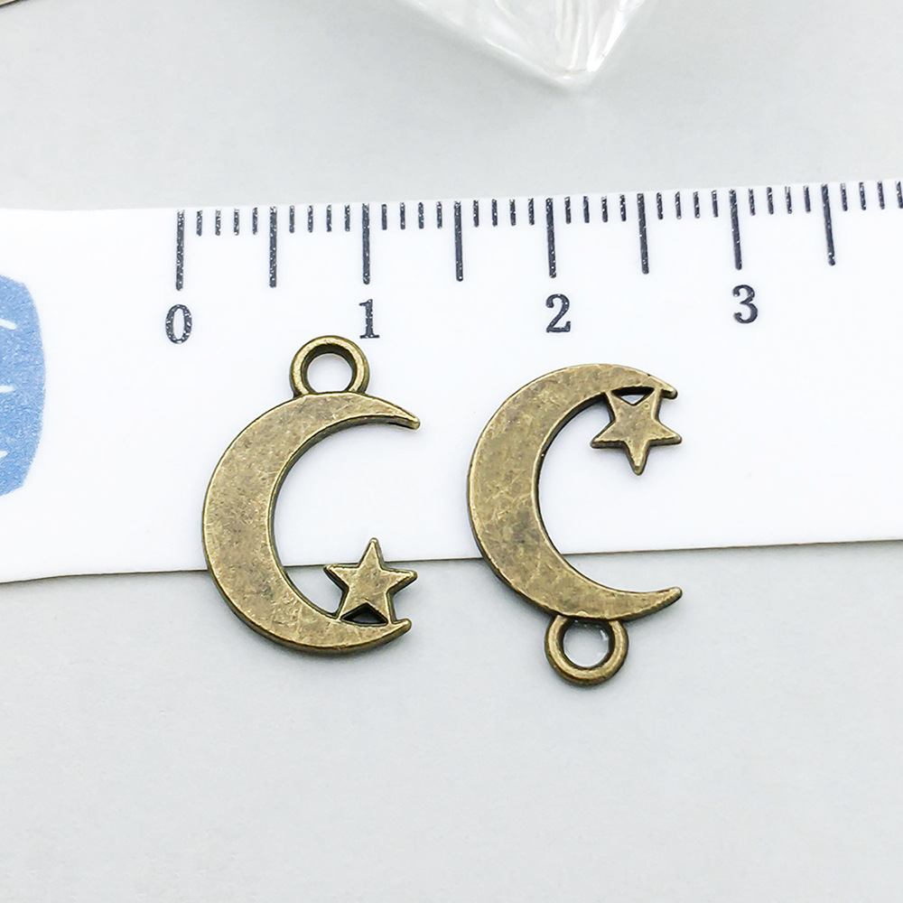 1 ancient green moon star 11*17mm-0.7g-20856