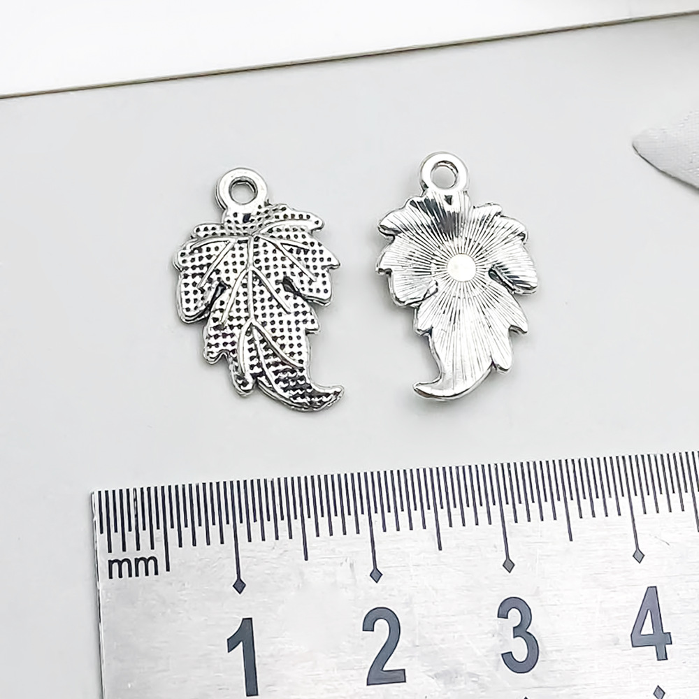 1 ancient silver leaf 13*20mm-1g-3498