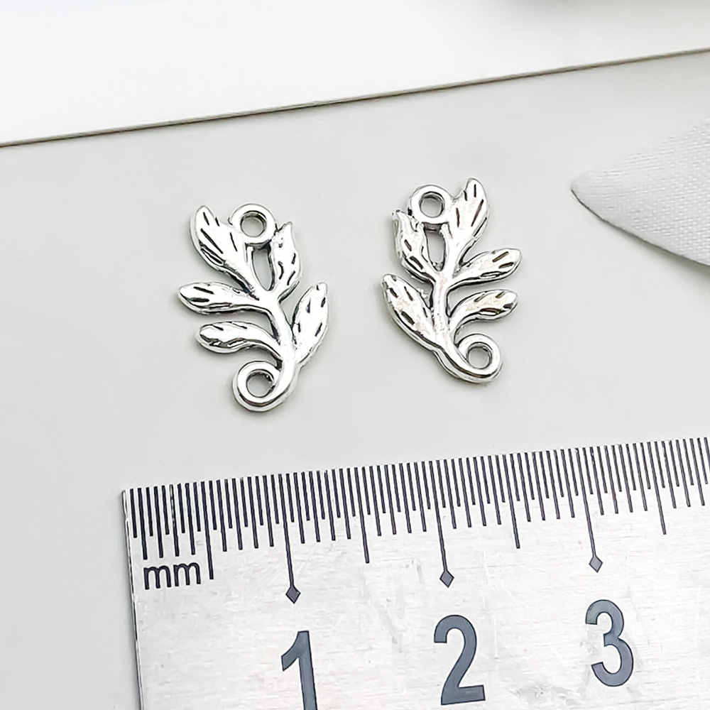 1 ancient silver branch double hole link 10*15mm-0.5g-3569