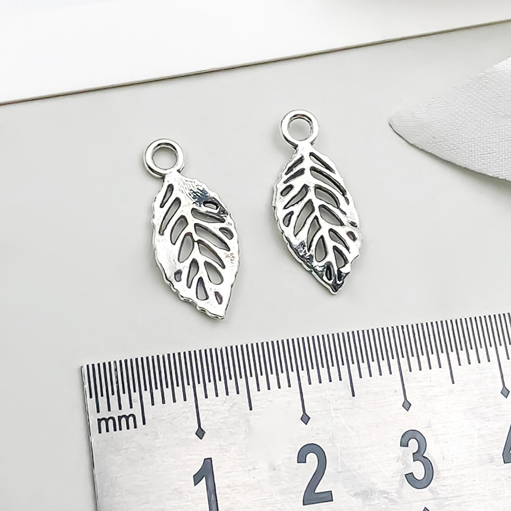 1 ancient silver leaf 9*20mm-0.6g-10409