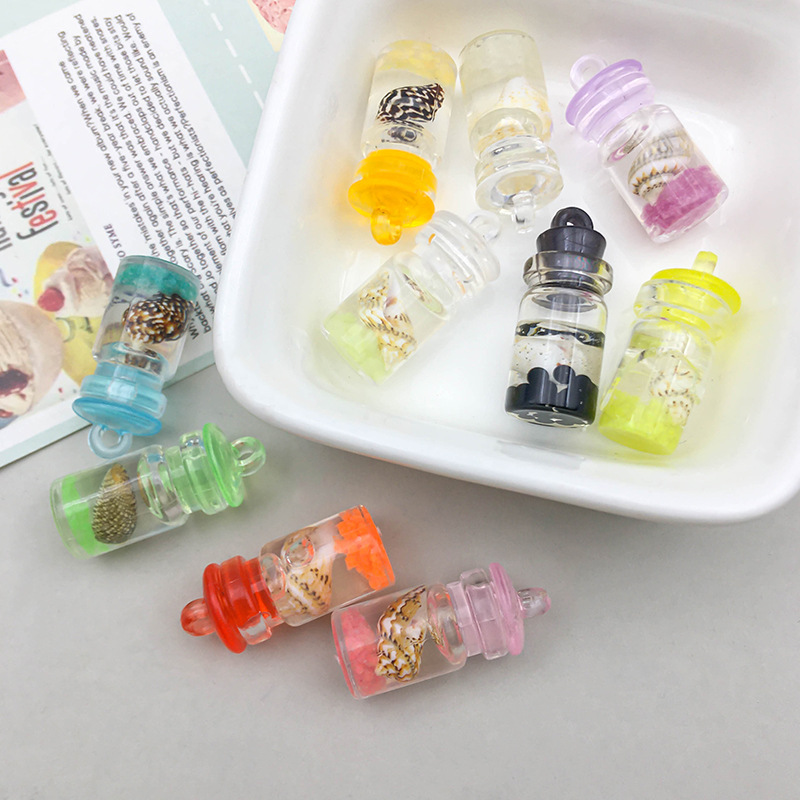 1 mixed color conch luminous floating bottle 10*24mm-2.1g-16438