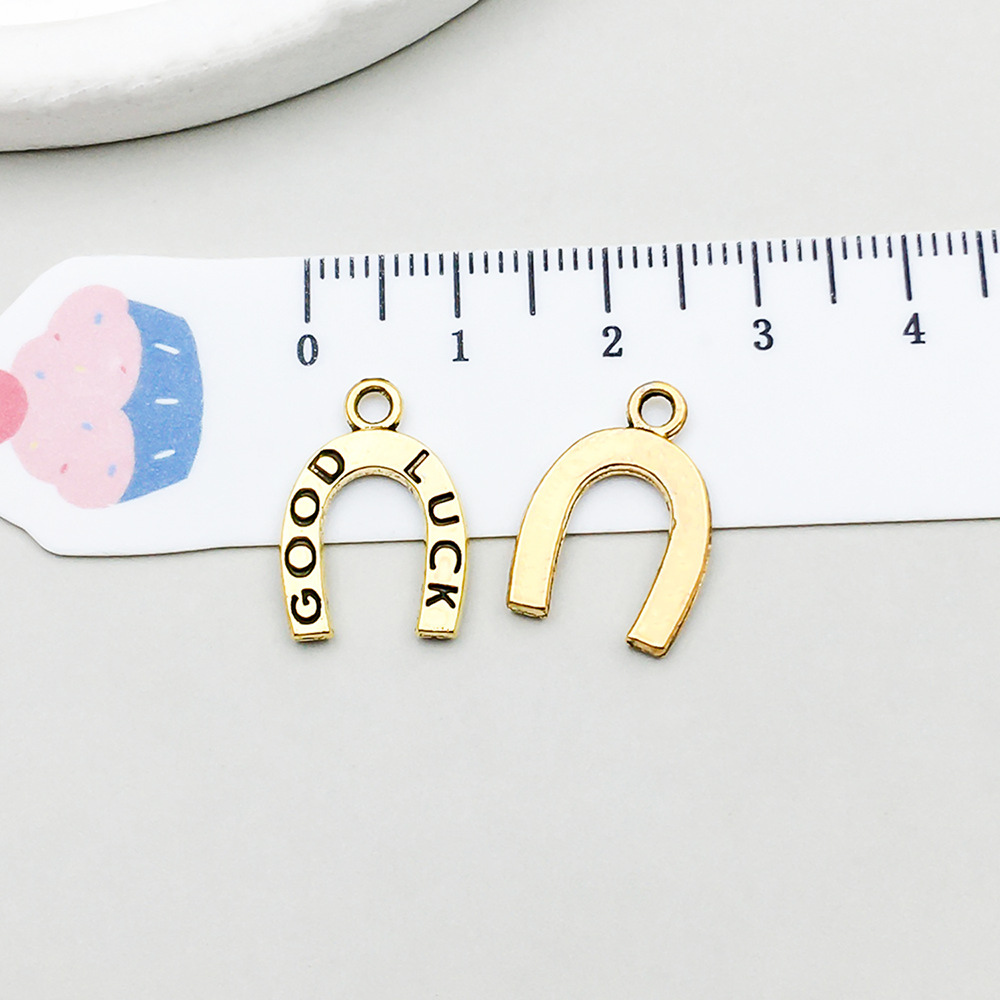 1 ancient gold horseshoe 17*12mm-0.8g-19225