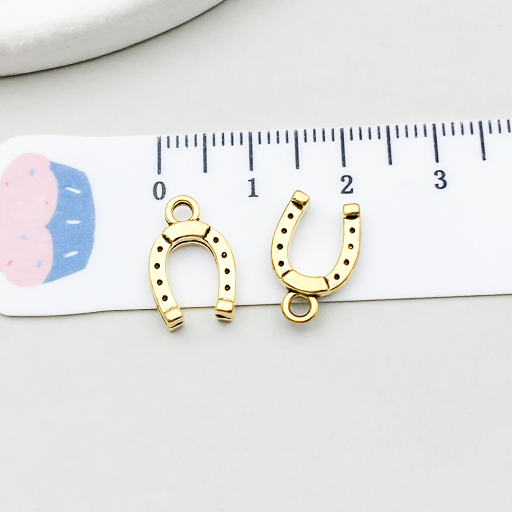 1 ancient gold horseshoe 14*9mm-0.6g-19230