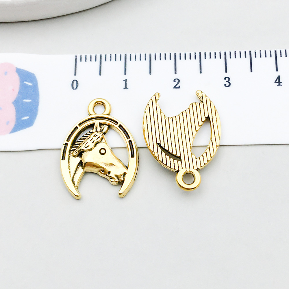 1 ancient gold horseshoe 20*15mm-1.6g-19247