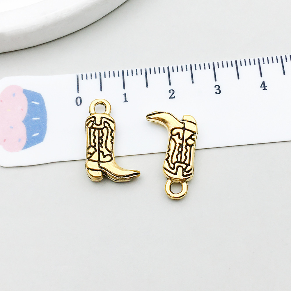 1 ancient gold boots 18*11mm-1.7g-19253