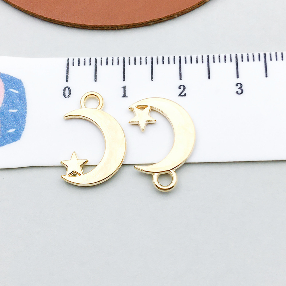 1 kc gold star moon 11*17mm-0.6g-18251