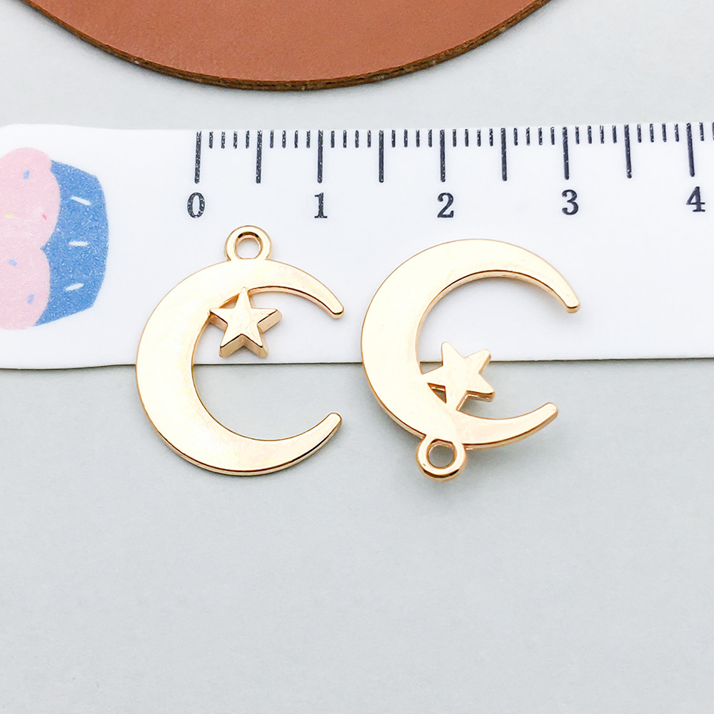 1 kc gold star moon 20*16mm-1.1g-20867