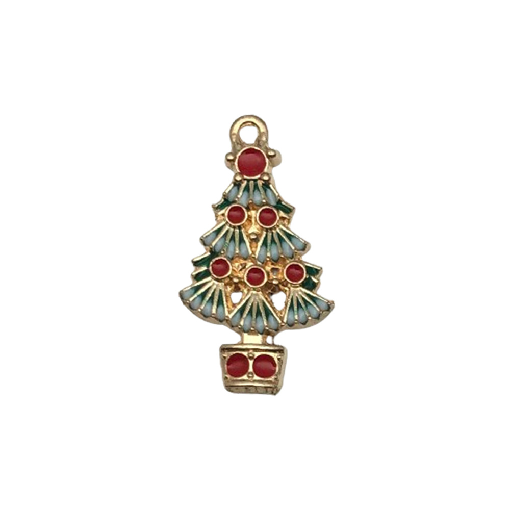 1 kc gold drop oil small size multicolor Christmas tree 15*29mm-2.1g-12516