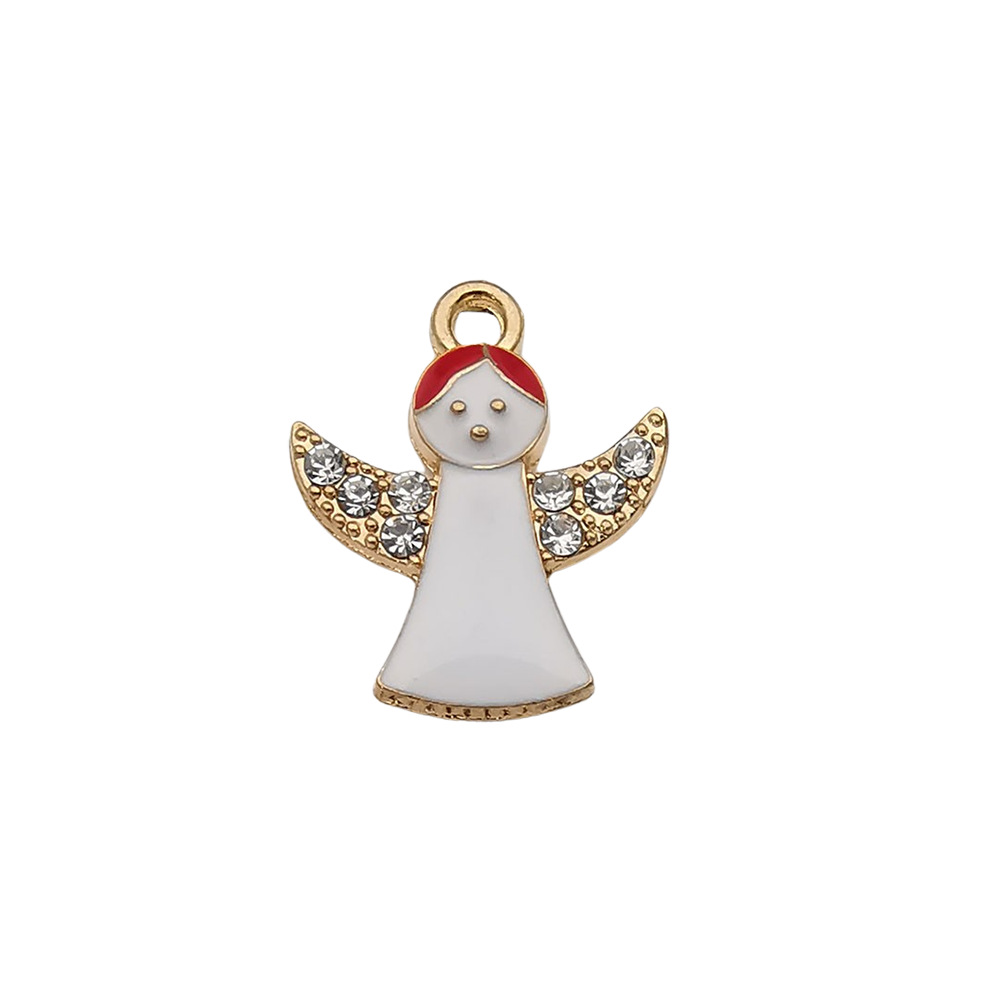 1 White Drip Christmas Angel 18*21mm-1.7g-12519