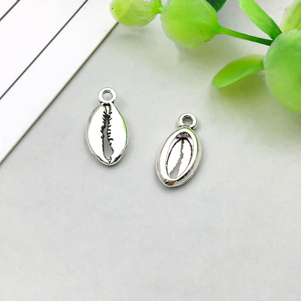 1 ancient silver shell 8*18mm-1g-11296