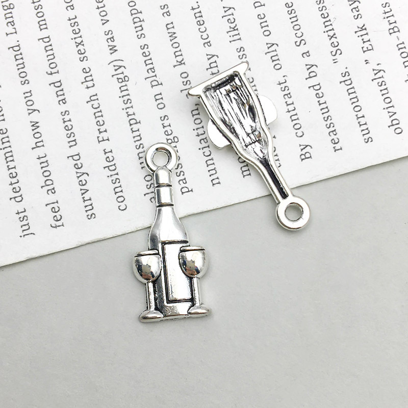 1 ancient silver wine glass 9*21mm-0.6g-10566