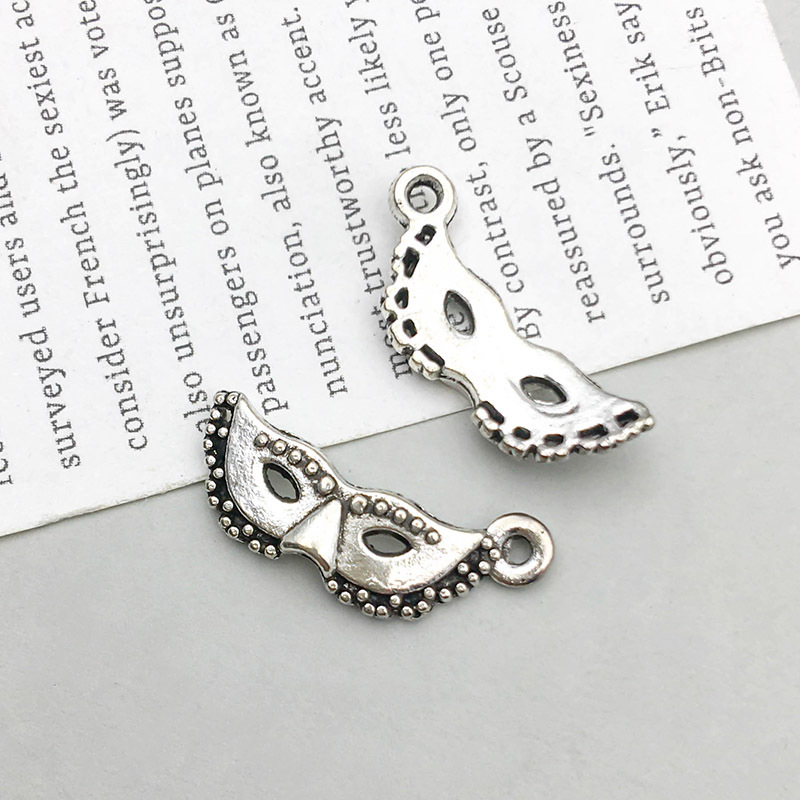 1 ancient silver mask 30*10mm-1.5g-4186