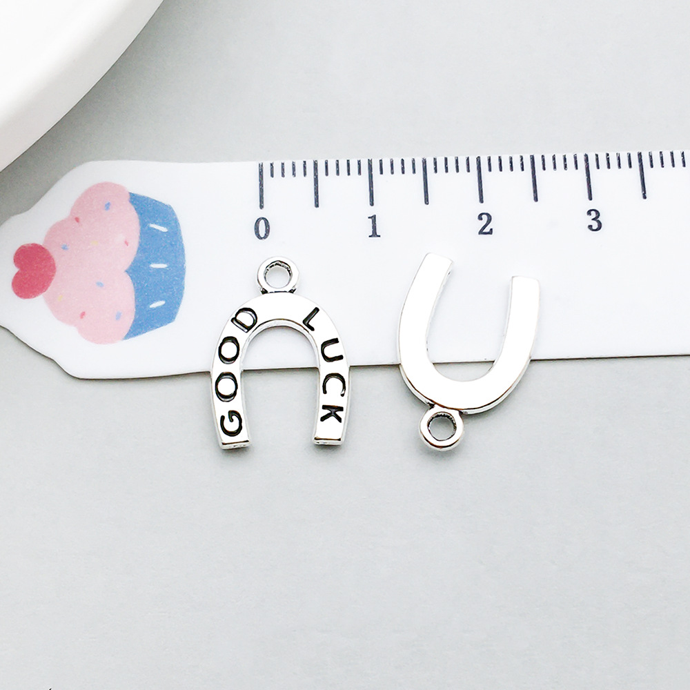 1 ancient silver horseshoe 17*12mm-0.8g-19235